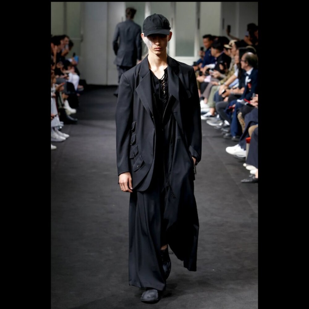 Yohji Yamamoto Pour Homme Convertible Overall - Black - Wool - Picture 4 of 14